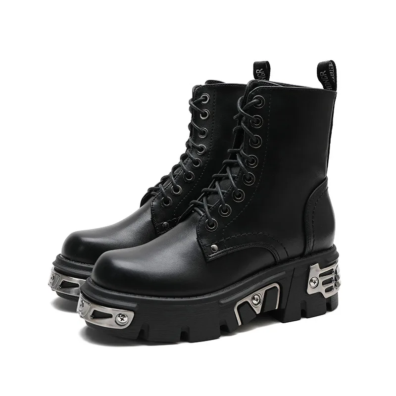 

Punk boots, women's thick soled motorcycle boots, short boots, autumn and winter 2020, new boots, women's British style