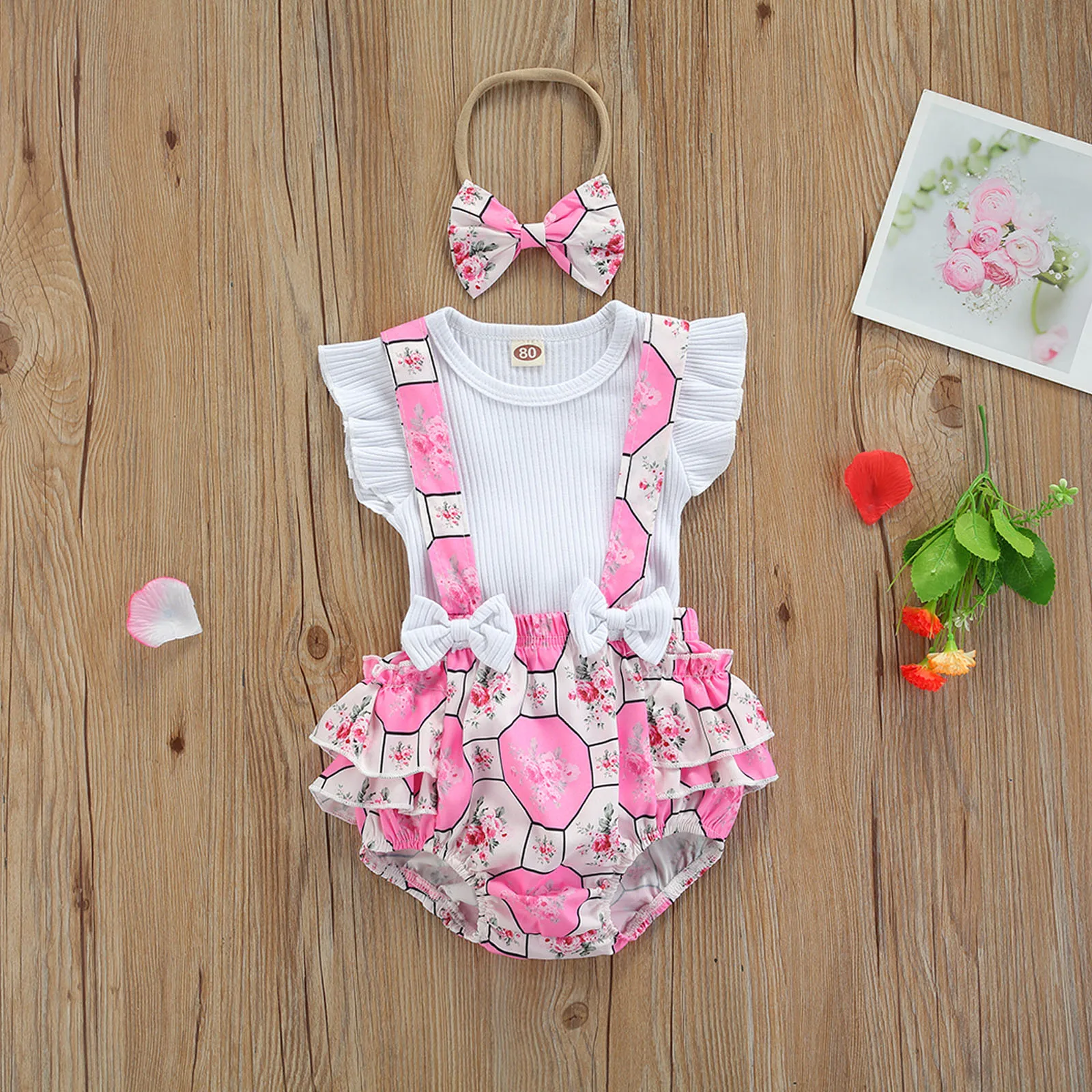 Новинка 2021 комплект одежды из трех предметов для маленьких девочек топ с круглым