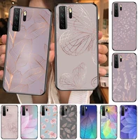 2021 fashion trend gold leaves black soft cover the pooh for huawei nova 8 7 6 se 5t 7i 5i 5z 5 4 4e 3 3i 3e 2i pro phone case c