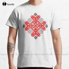 Новинка Rodimich-рога-славянский Символ #1 Классическая футболка, хлопковая футболка, стандартная футболка