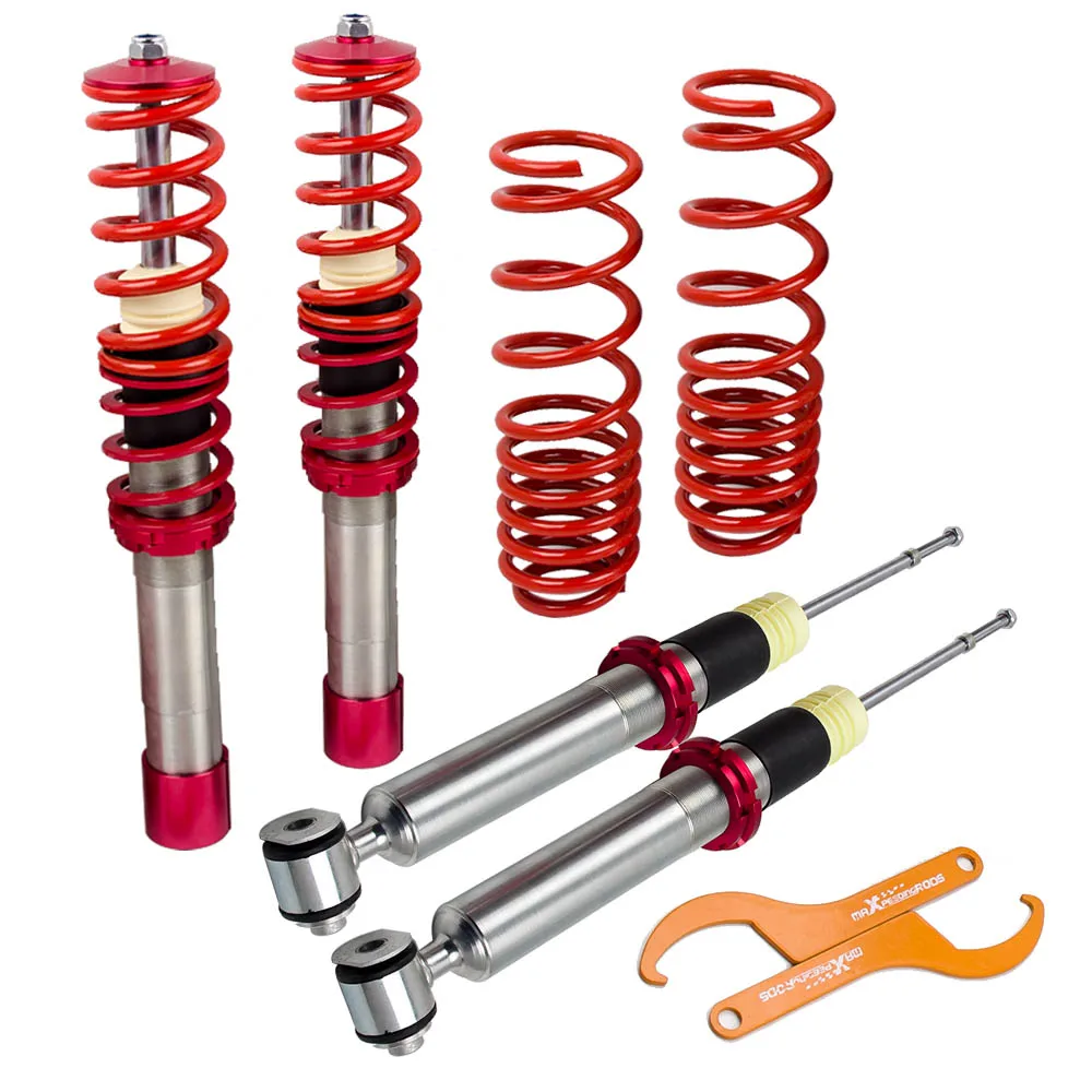 Coilovers катушки рессоры подвески Наборы для BMW E39 5-Series 520 530 540 528 красный 525TDS 525D 530D