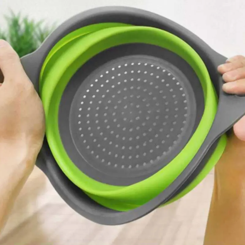 Кухонная Выдвижная силиконовая сливная корзина для мытья посуды дополнительная