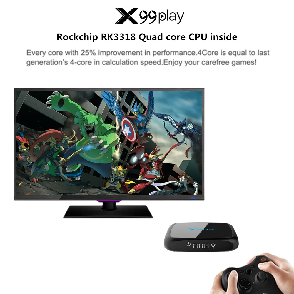R3 Smart Tv Box Android 9 0 телеприставка 4K 3D 2 ГБ 4 32 64 Гб четырехъядерный медиаплеер PK X96 MINI HK1