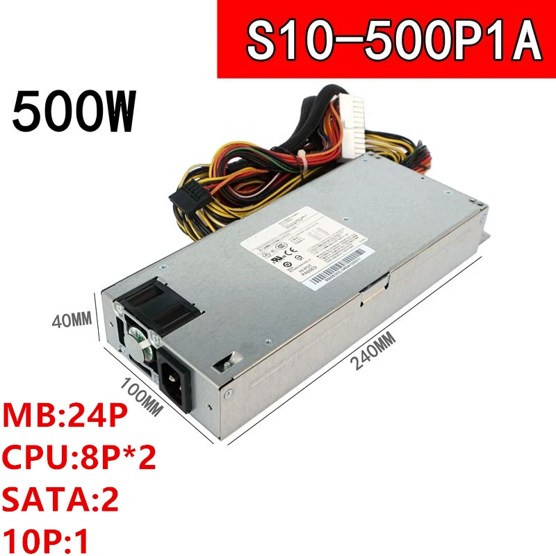 Günstig Neue Original NETZTEIL Für Chicony 1U IPC CPU8P * 2 X79 X99 500W Netzteil S10-500P1A