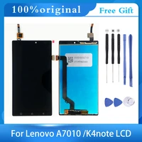 original lcd for lenovo a7010 lcd screen display with frame touch digitizer assembly repalcement parts for lenovo k4 note lcd