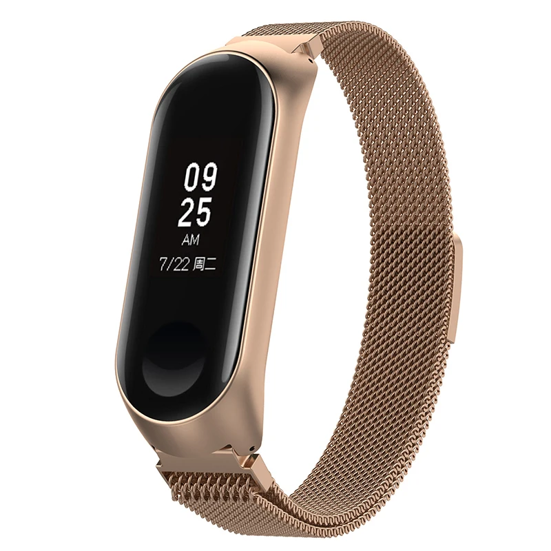 Ремешок для часов Xiaomi Mi Band 3 сменный Браслет из нержавеющей стали 4 умные часы