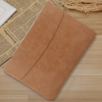 yellow Тонкий PU кожаный чехол для ноутбука Macbook Air 13 11 12 Pro 13 15 чехол для Xiaomi Mi ноутбука 13,3 15,6 крышка - Цвет: yellow
