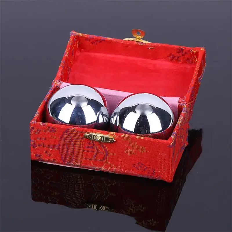

Drop Ship. One Pair Chinese Health Balls Baoding Iron Ball Massage Balls For Hand Therapy