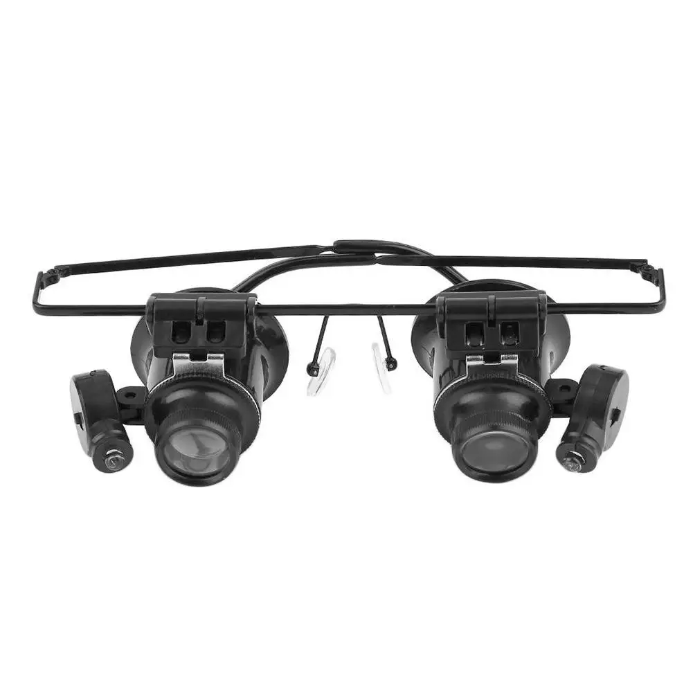 

WH Headband Glasses Magnifier With LED Light Repair H3X8