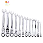 Трещоточный ключ. Набор многофункциональных гаечных ключей. Динамометрический ключ, торцевой ключ, инструменты для ремонта автомобилей. Набор ключей. Мастер-ключ машинного инструмента.