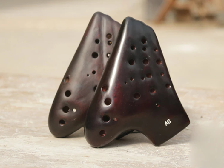 Хорошие звуки три трубки ALTO C Ocarina flute дымчатое горение многокамерная 3-Трубка AC tone