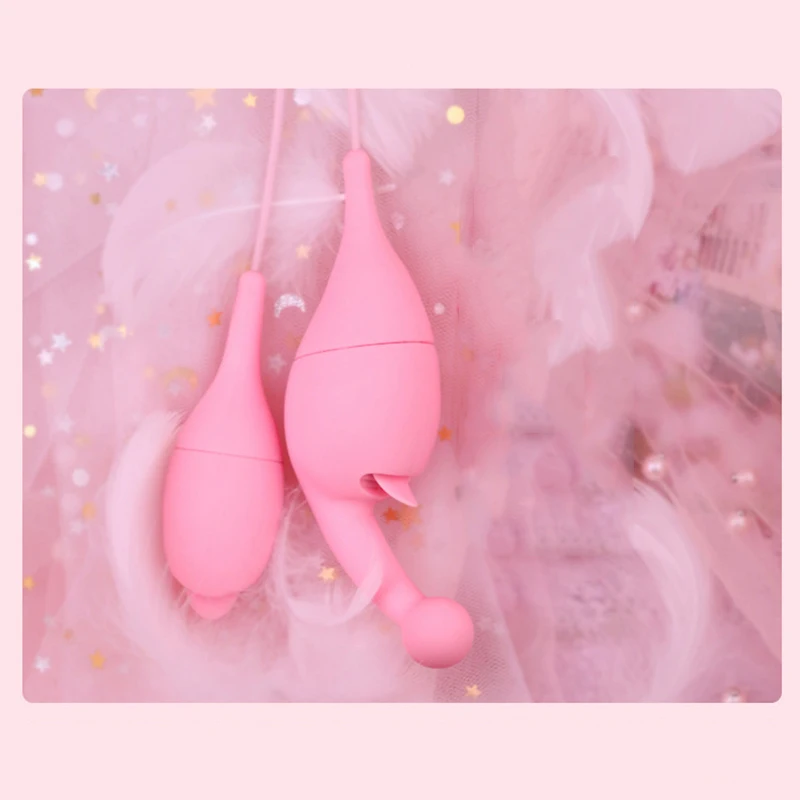 Двойной вибратор силиконовый язык Foreplay стимулятор мастурбация 10 скоростей