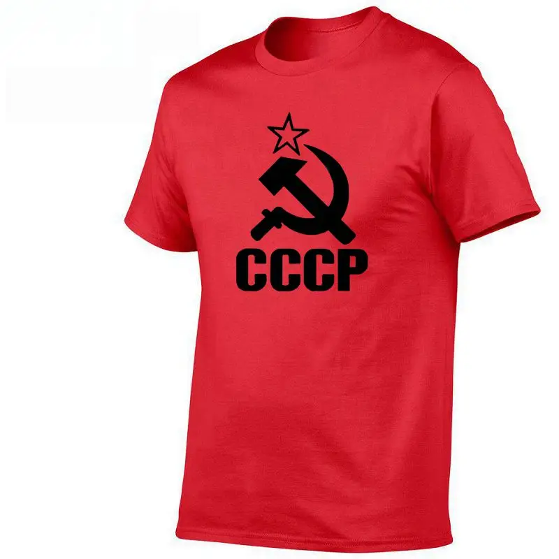 18 Летние русские футболки CCCP для мужчин, футболки с коротким рукавом, футболки с круглым вырезом из хлопка для мужчин - Цвет: 18