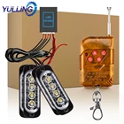 16 светодиодный DRL высокой мощности скорой помощи пожарной полиции свет 12 В Fso Авто стробоскоПредупреждение ющая лампа беспроводной дистанционный автомобиль грузовик мигающий свет s