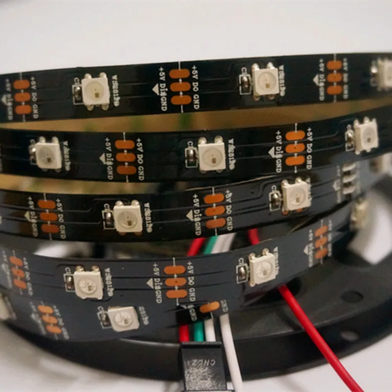10 м DC5V ws2812b 150 светодиодный ws2811 IC встроенный индивидуально адресуемый не