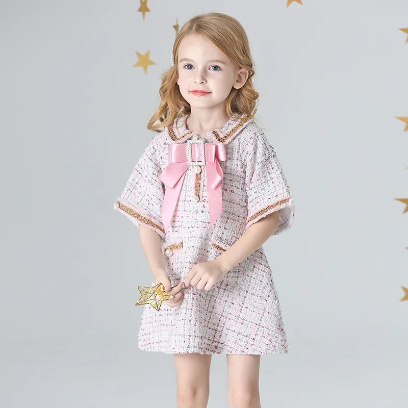 Autumn Winter Baby Girls Dress School Clothing Party Casual Wear Princess Half Sleeves Kids Dresses 1-8Y | Детская одежда и обувь