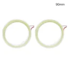 Светодиодный светильник для автомобиля головной светильник круг светодиодный супер яркий одна пара акустического тюнинга Коб 9V-14V бифокальный Алюминий Ангельские глазки