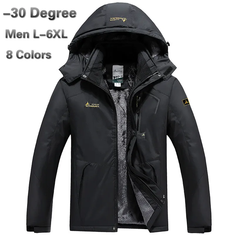 Мужская L 6XL водонепроницаемая куртка 30 градусов походная ветрозащитная одежда