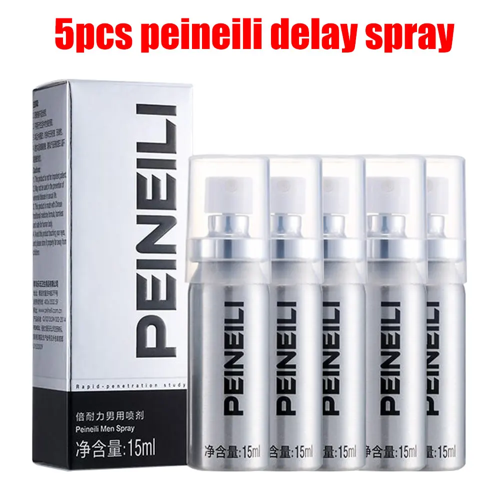 

5PCS Peineili Sex Delay Spray for Men Male External Use Anti Premature Ejaculation Prolong 60 Minutes SEX Penis Enlargment Pills