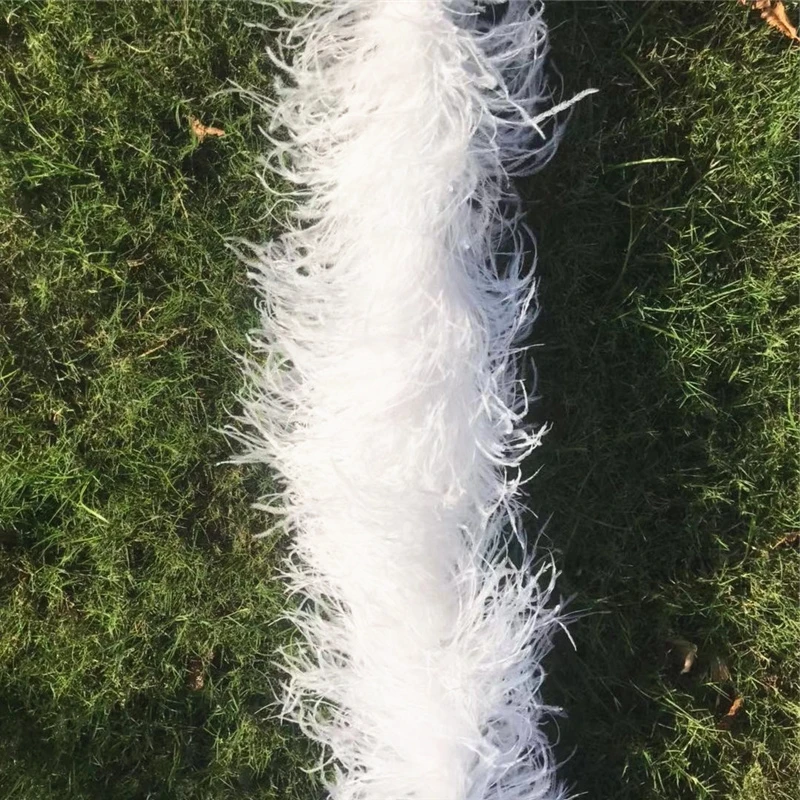 10ply страусовый мех боа Толстая ширина 28-30 см страусиные перья для ремесел полосы DIY Свадебные украшения вечерние танцы Мода Плюм