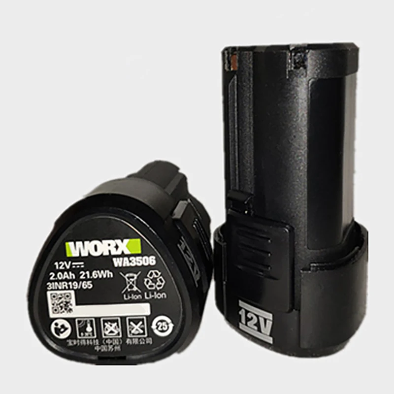 Аккумулятор WORX WA3506 12 В зеленый оригинальный литий-ионный аккумулятор 2000 мА · ч
