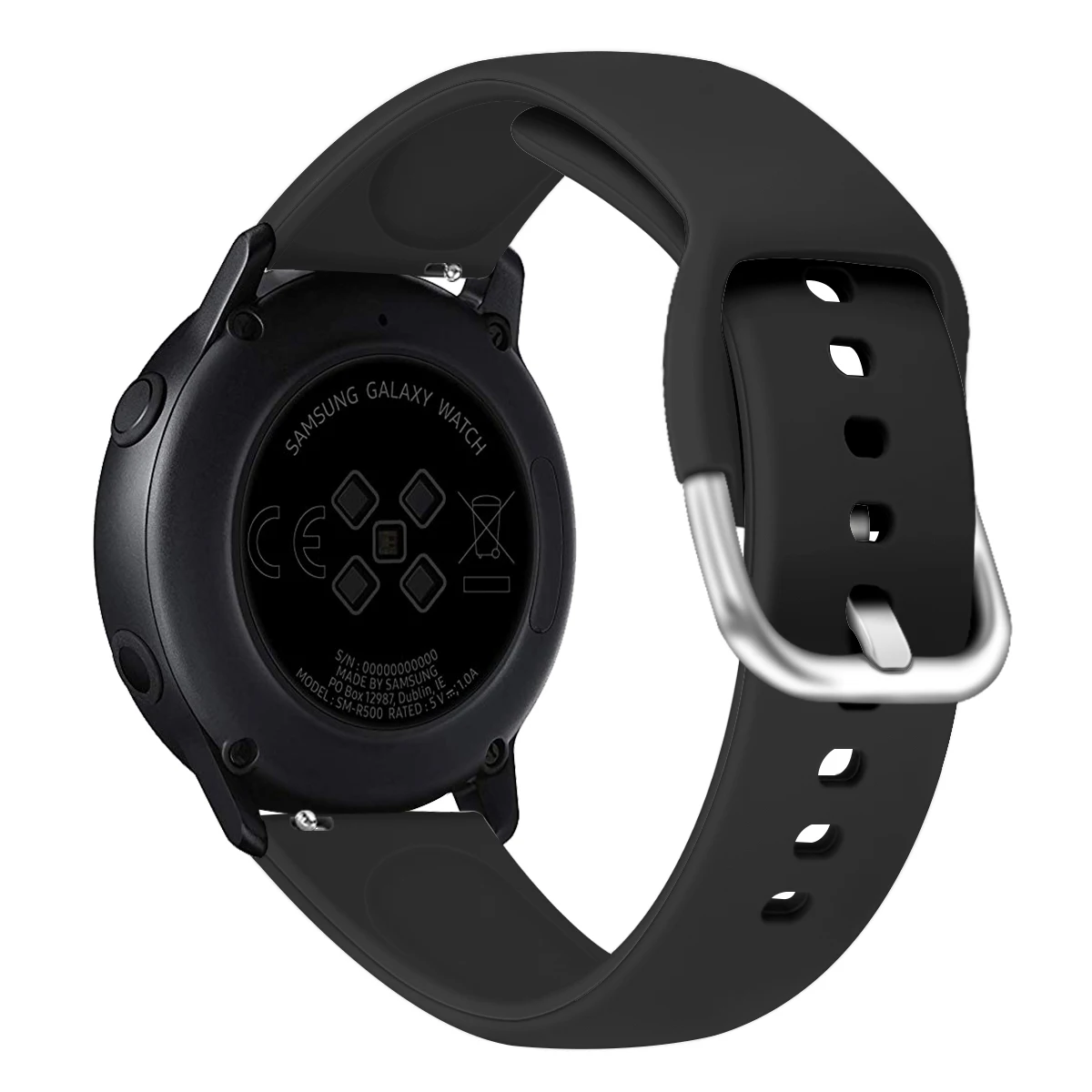 Для Samsung Galaxy Watch Active 2 ремешок 20 мм мягкий силиконовый водонепроницаемый для часов