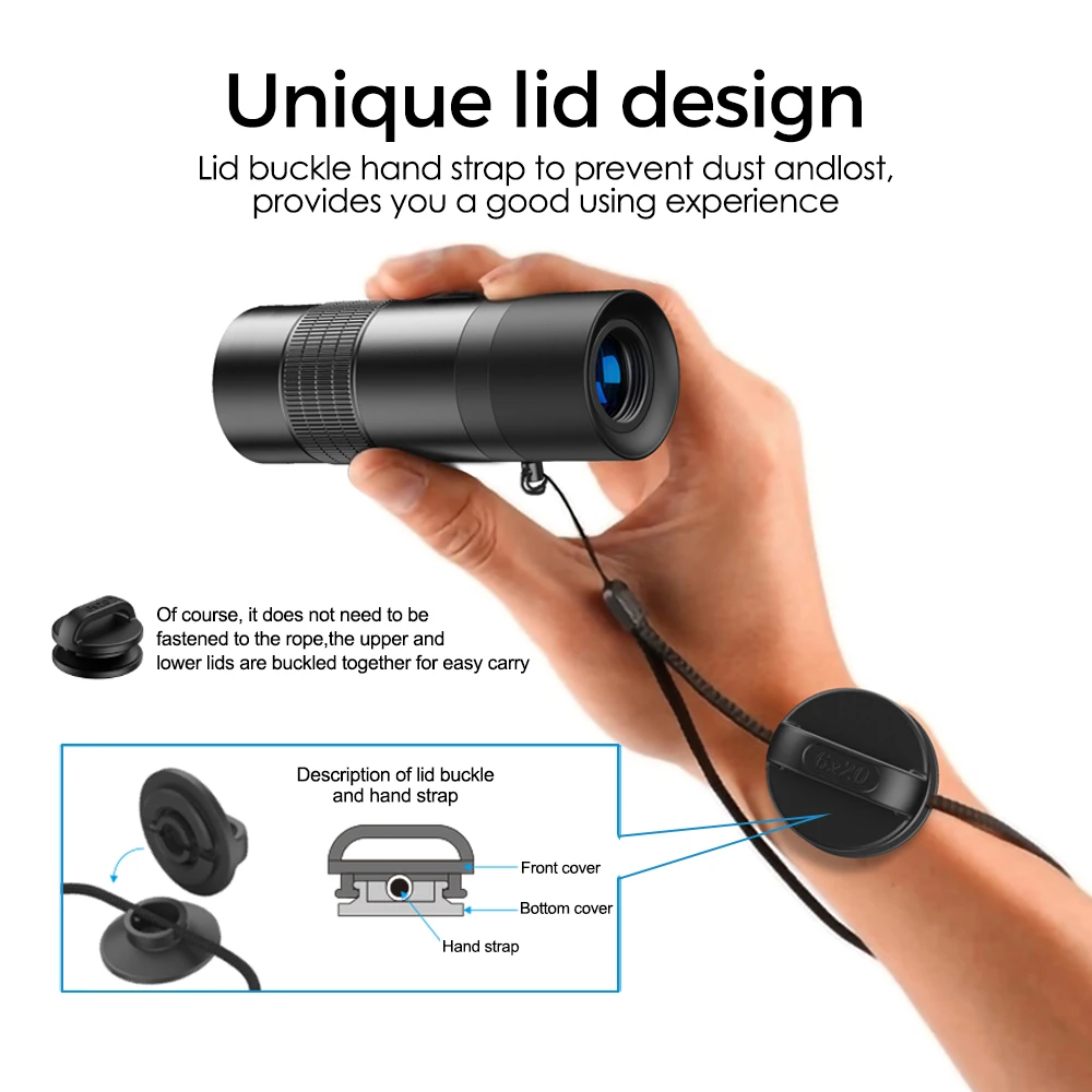 APEXEL 6X 0.3m Closest Focus telescope Optics lens monocular HD BAK4 Prism telephoto for all Smartphones Hunting Camping Travel