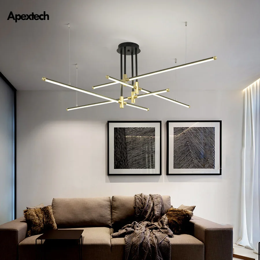 Простой светодиодный дизайн люстра для гостиной Потолочная столовой