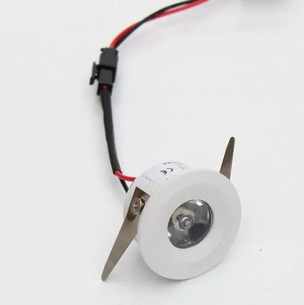 Регулируемый встраиваемый потолочный мини светильник 1 Вт 3 в комплекте для шкафа