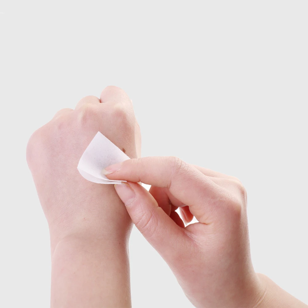 100 шт./лот влажная салфетка со спиртовой заменой для ухода за кожей с