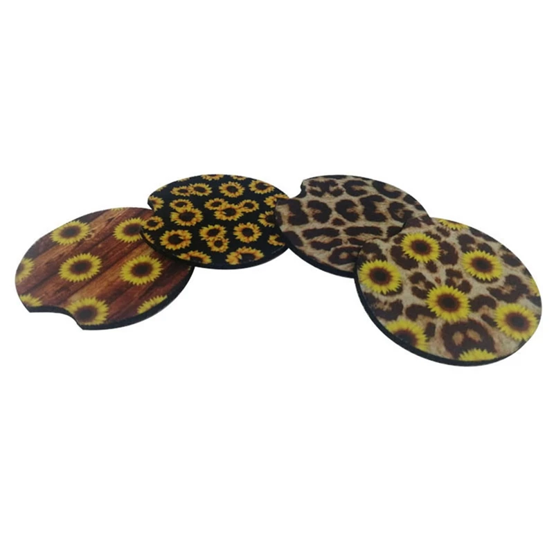 1 шт. Новый Неопреновый коврик для автомобильной чашки контрастная Подставка под