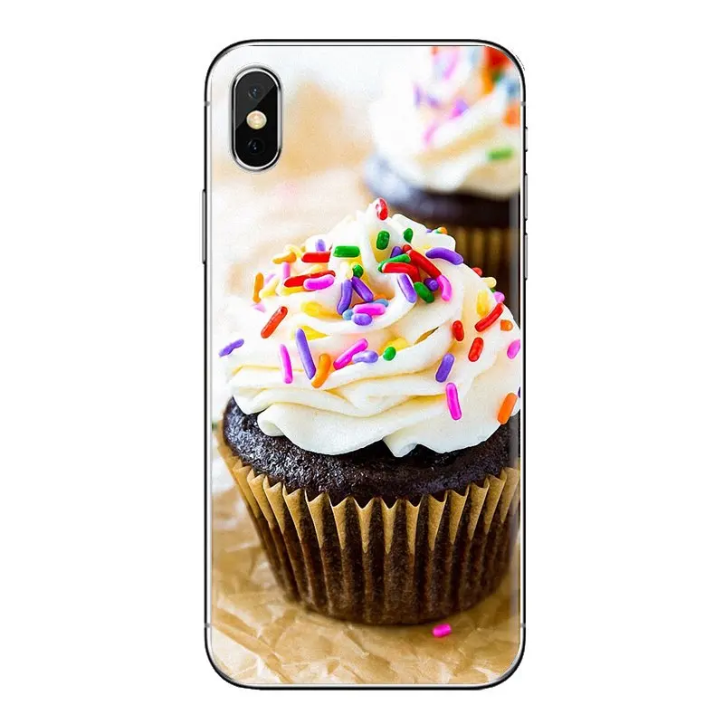 Кексы в космосе для samsung Galaxy S3 S4 S5 Mini S6 S7 Edge S8 S9 S10 Plus Note 3 4 5 8 9 прозрачные мягкие