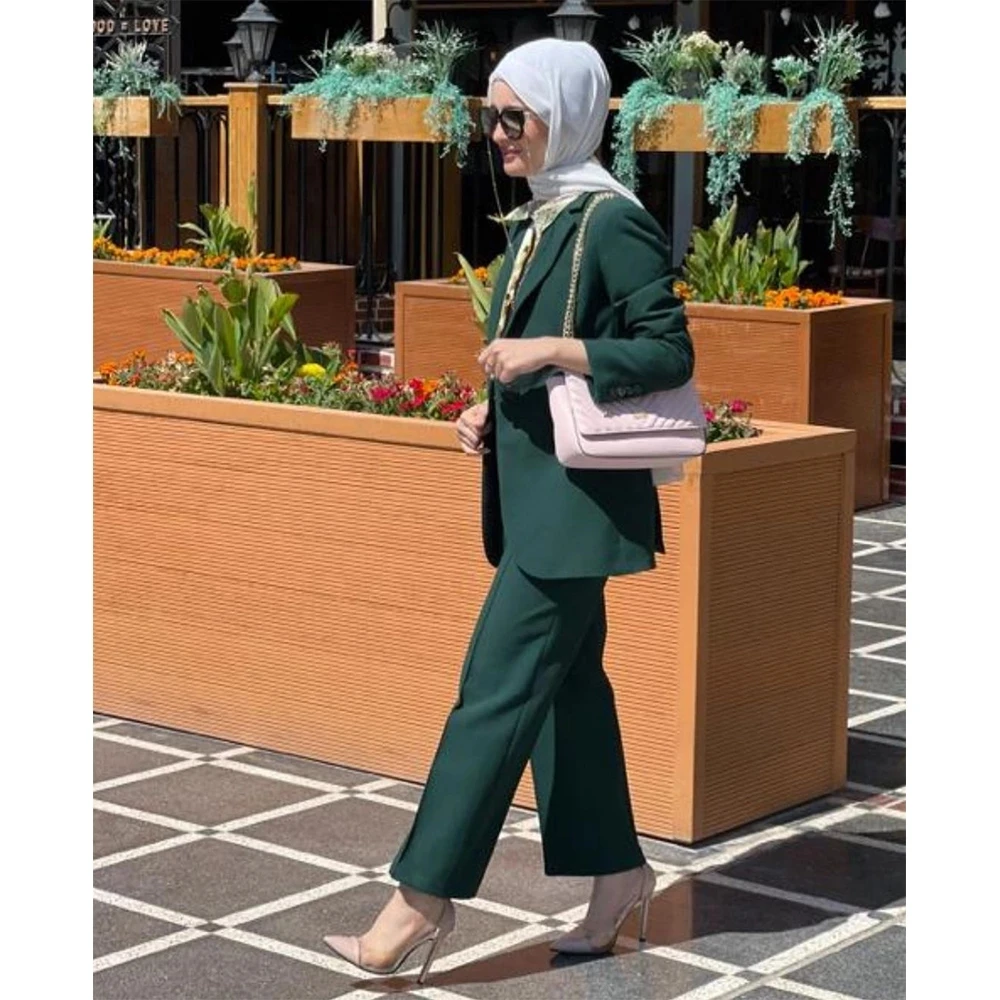 Женские костюмы из блейзера офисная одежда пиджак и повседневные брюки комплект