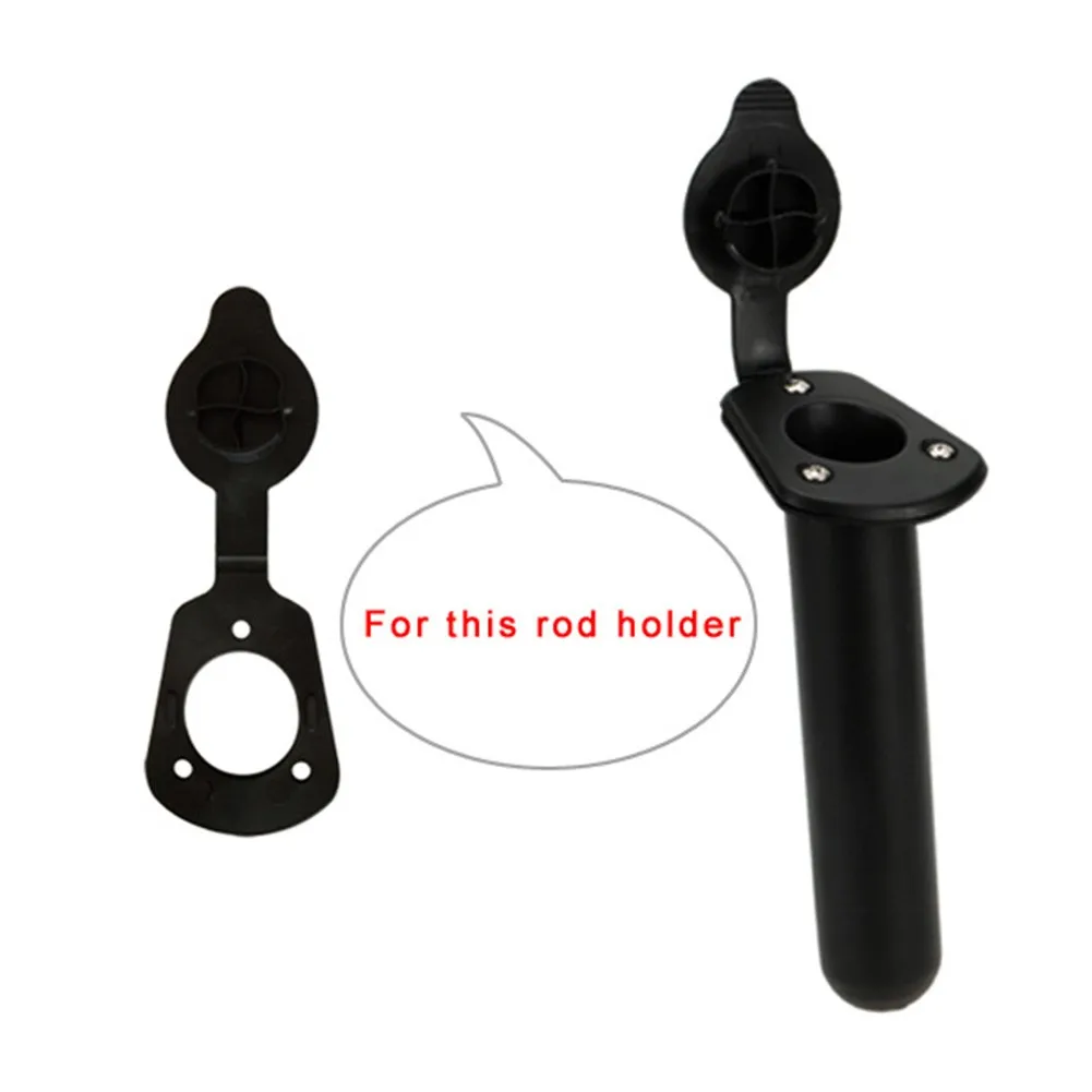 

1PC Black ABS Plastic Durable High Quality Flush Mount Fishing Rod Holder Cap Gaskets For Kayak Canoe Boat Accessories