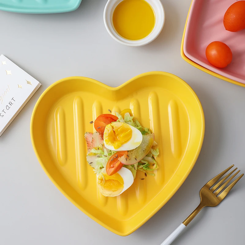 Керамические вечерние столовые приборы тарелки для завтрака посуда миска лапши