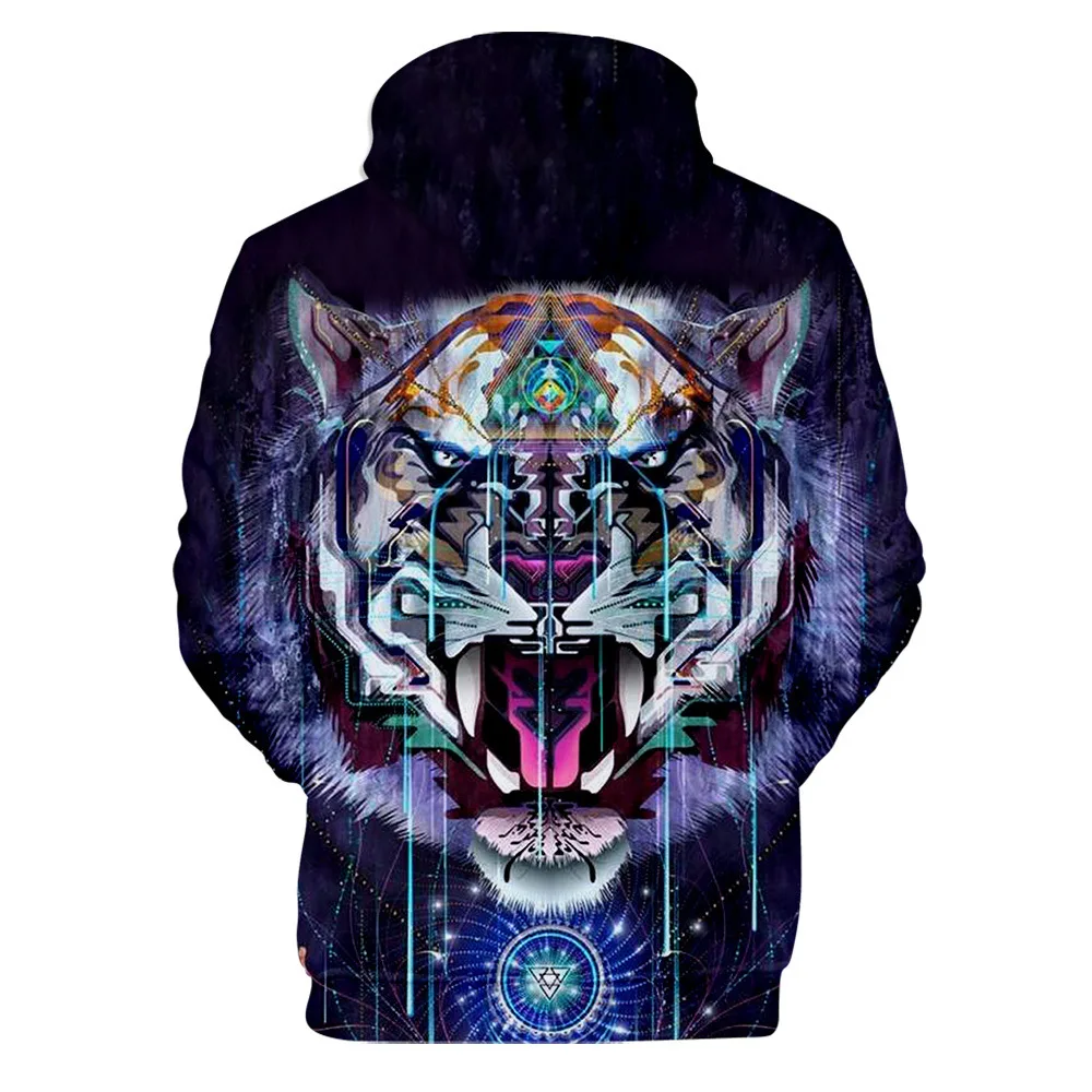 

2021 New Tiger Hoodies Sweatshirt 3D Print Harajuku Casual Hooded Hot Trend Style Women/men/kid Pullovers Clothes