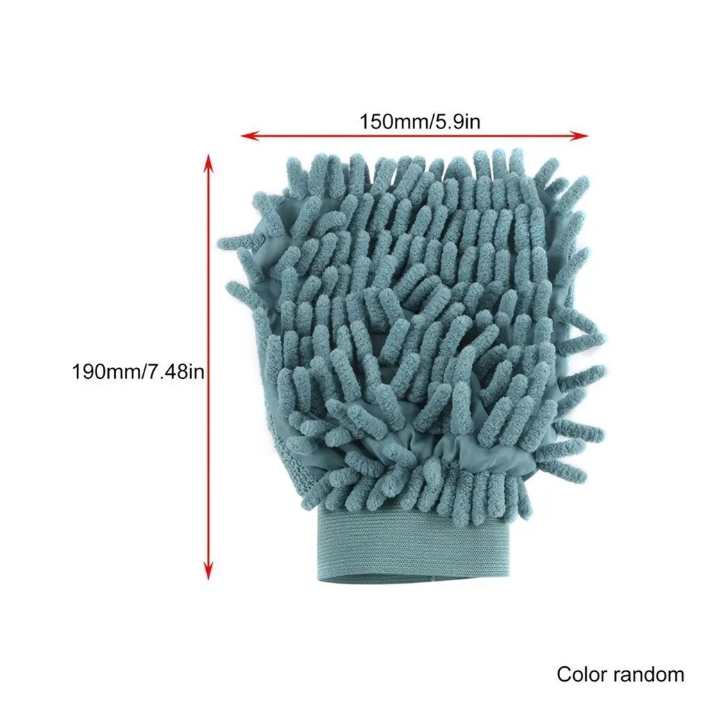 

Ultrafine Fiber Mitt Microfiber Household Car Wash Washing Car Cleaning Dry Glove Anti Scratch For Car Cleaning Color Random