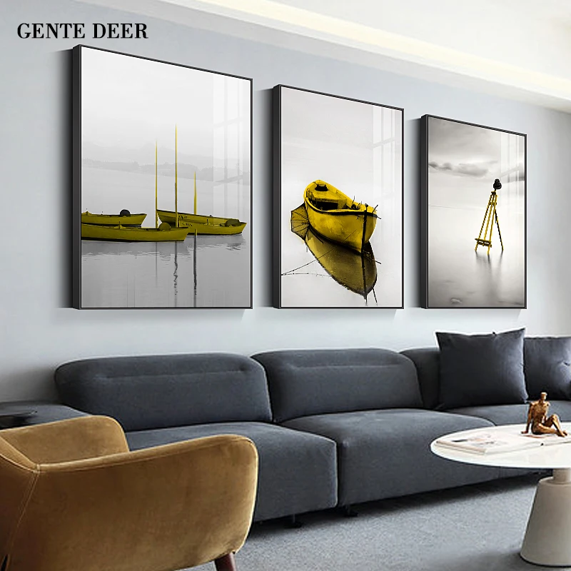 Современный натюрморт плакат Картина на холсте большой Триптих Настенная