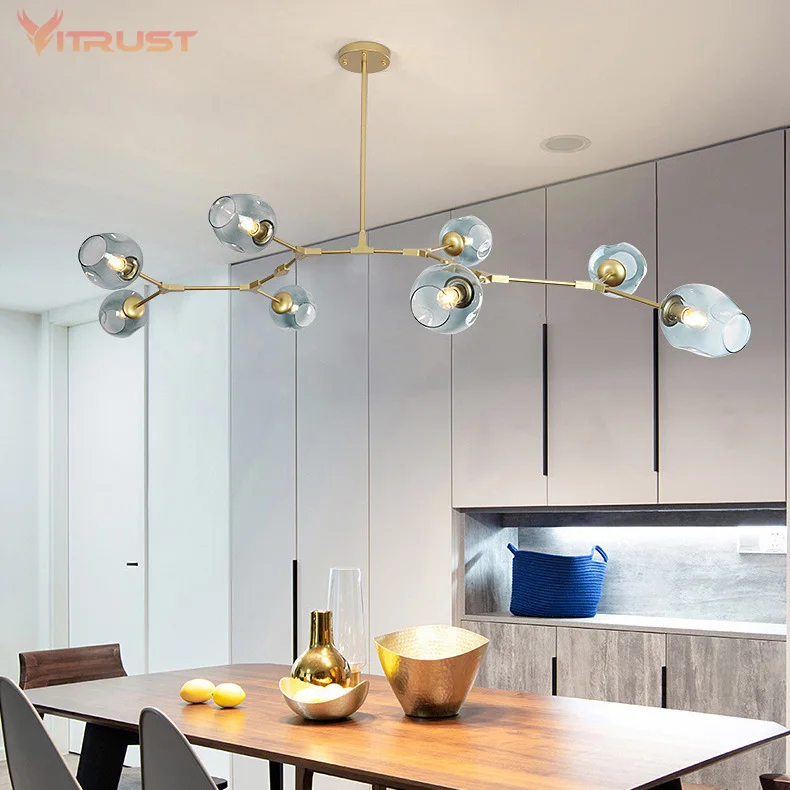 Стеклянный подвесной светильник s Globe стеклянный современный скандинавский