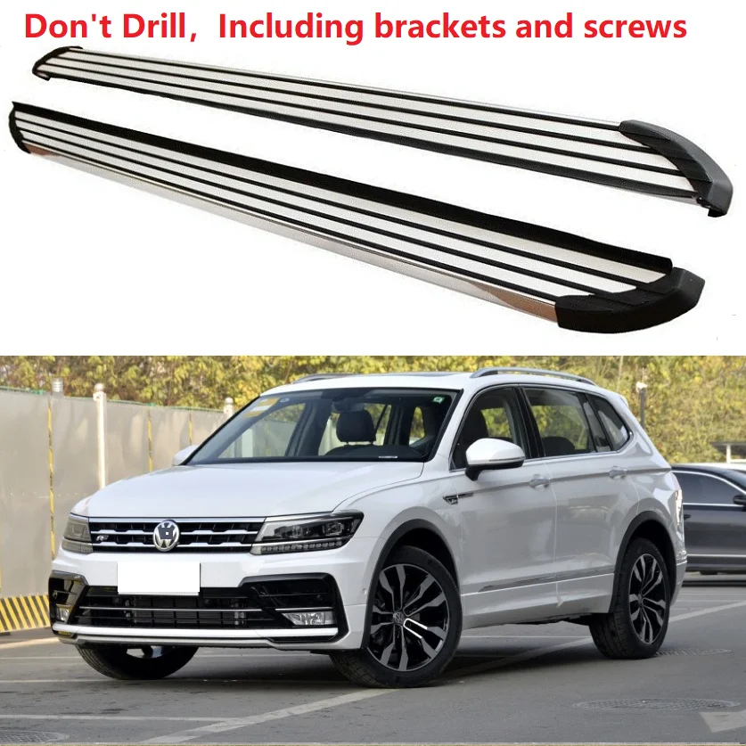 Новая алюминиевая для VW Volkswagen Tiguan L 2017 2018 2019 2020 2021 подножка боковая Nerf защита