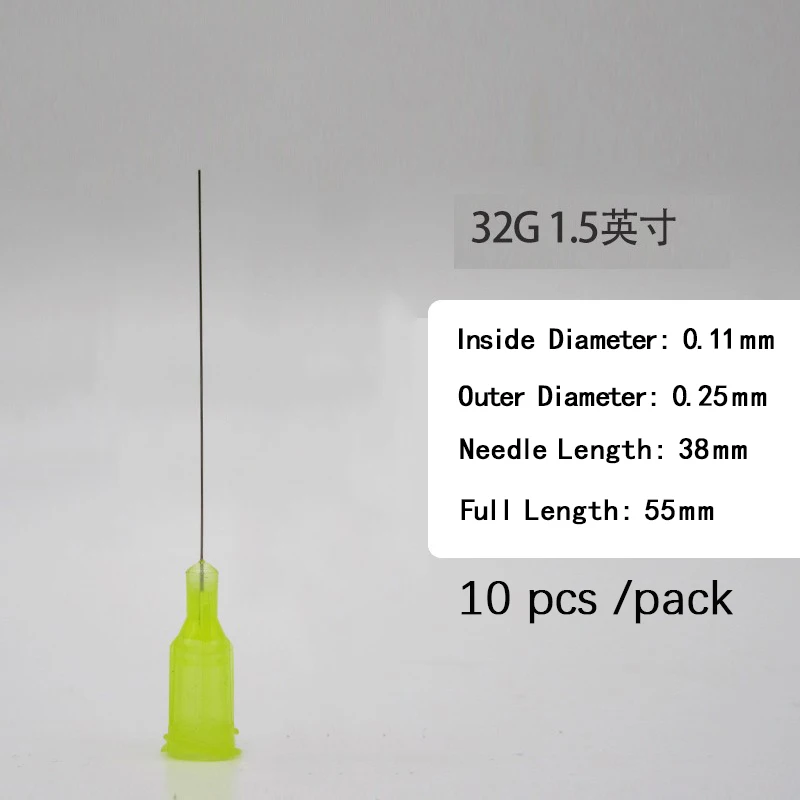 Оптовая торговля 32G дозирующие иглы шприца 1 5 дюймов Длина с тупым наконечником