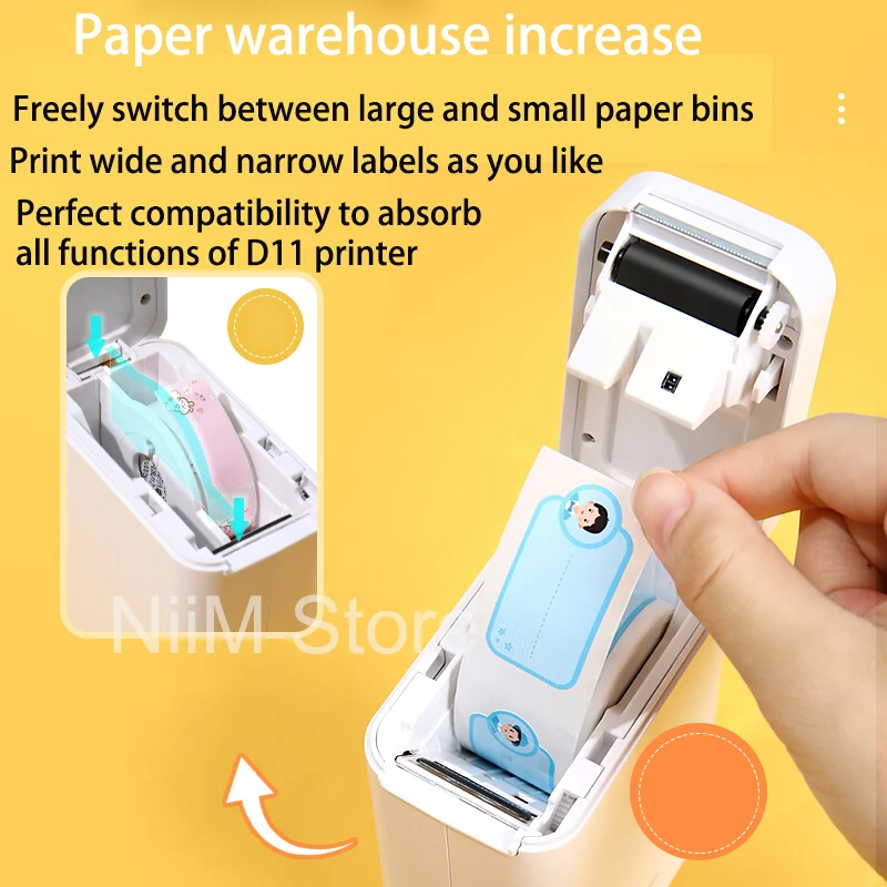 niimbot d11 plus d101 thermal projector inkless portable pocket label maker mobile phone home office use mini printing machine free global shipping
