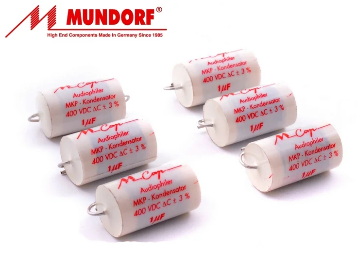 Новый немецкий конденсатор Mundorf MKP Mcap 1 мкФ 400V audiophiler M cap 105/400V аудио неполярная