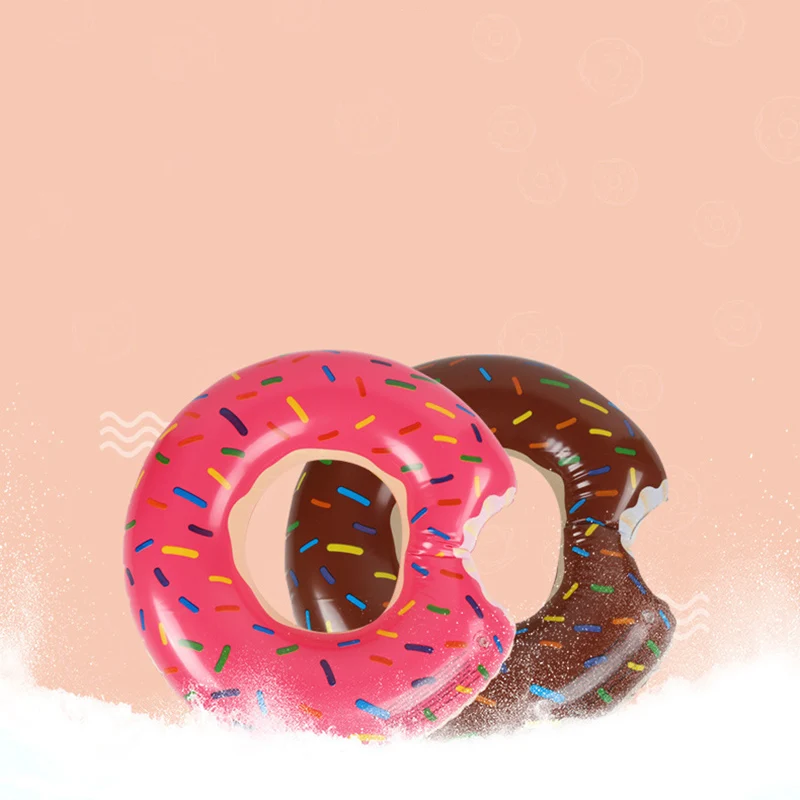

Inflatable Donut Swimming Ring Giant Pool Floats Summer Beach Party Swimming Pool Inflatable Mattress Water Toy 60-120cm
