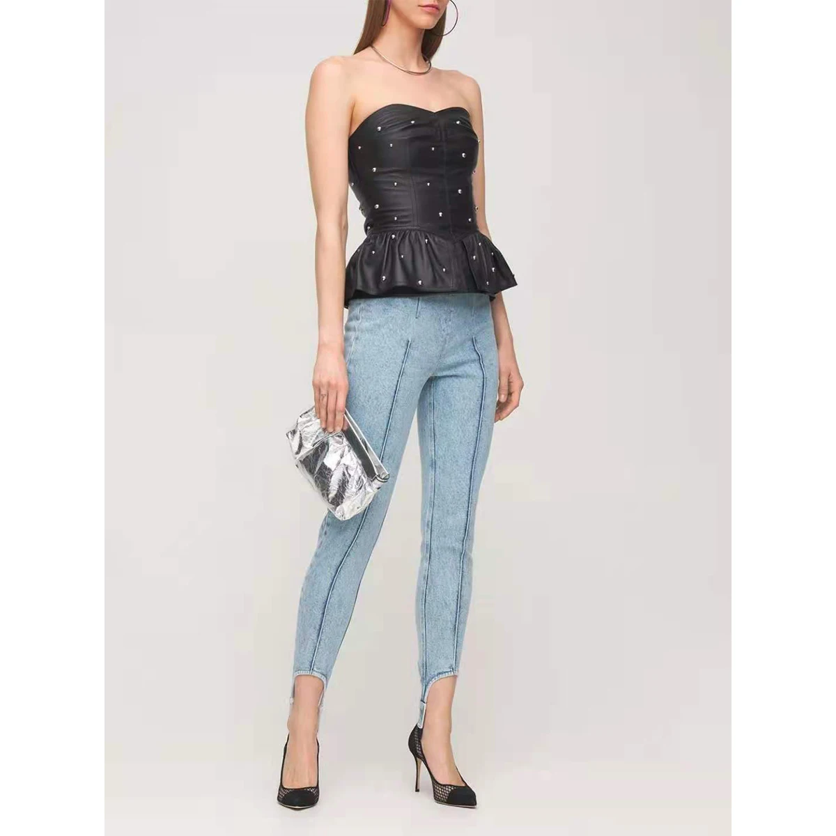 2021 осень зима женские брюки хлопок повседневные тонкие пикантные Стрейчевые