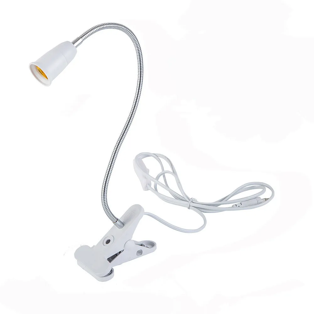 Патрон-зажим для лампы E27 гибкий зажим настольного светодиодного светильника