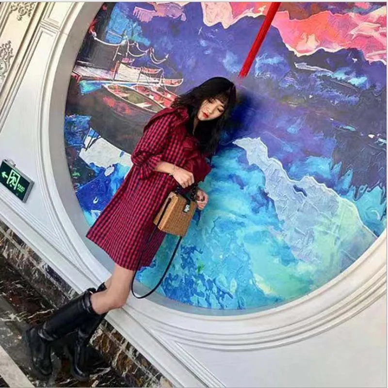 

2021 New Retro rattan bag Beaded hand-held box woven bag beach holiday beach leisure Women's bag