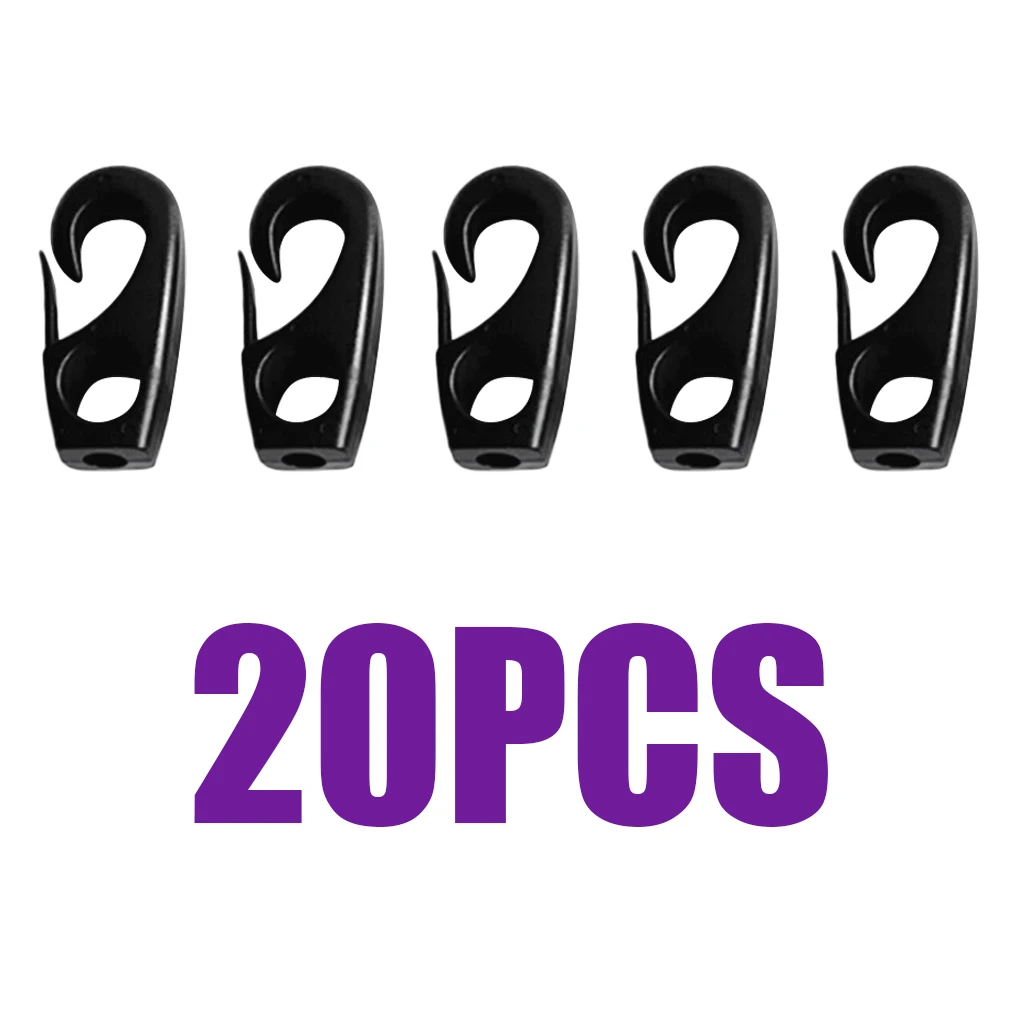 20xshock Cord Bungee крючки зажима для шнура 7 мм аксессуары крепления байдарки