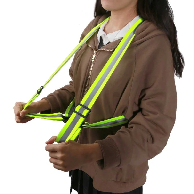 

6Pcs Reflective Vest Bands Night Running Biking Walking Safety Straps Reflectors