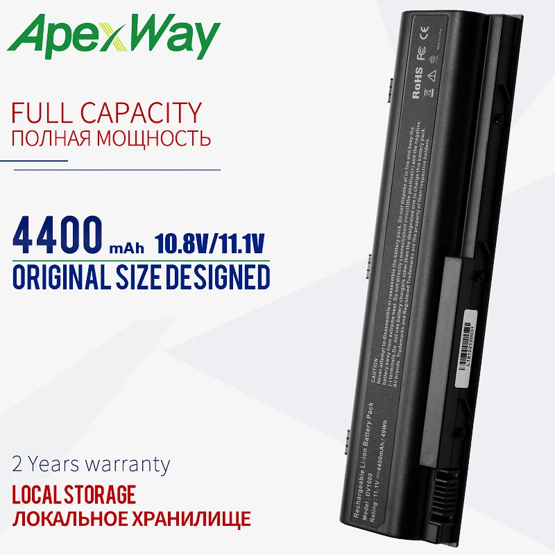 Аккумулятор на 4400 мА · ч для HP Pavilion G3000 G5000 dv1000 dv4000 dv5000 Compaq Presario C300 C500 M2000 v2000 v4000